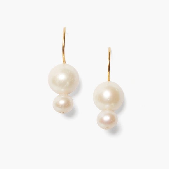 Anthropologie Pearl Drop Earrings - Picture 1 of 2